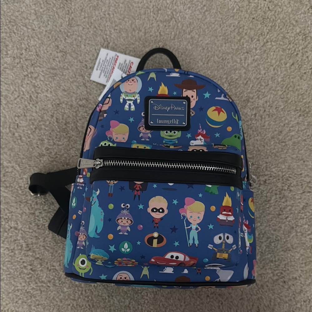NWT Loungefly Disney Pixar Blue Backpack